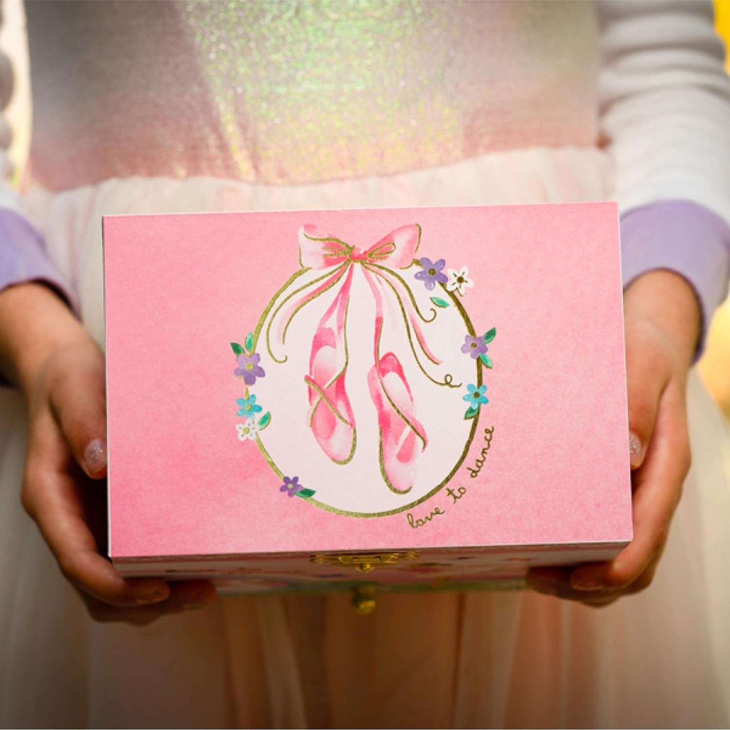Jewelkeeper Musical Jewelry Box for girls, Rainbow Ballerina jewelry box, Swan Lake Tune & ballerina doll, great girls gifts jewelry box with ballerina - 6