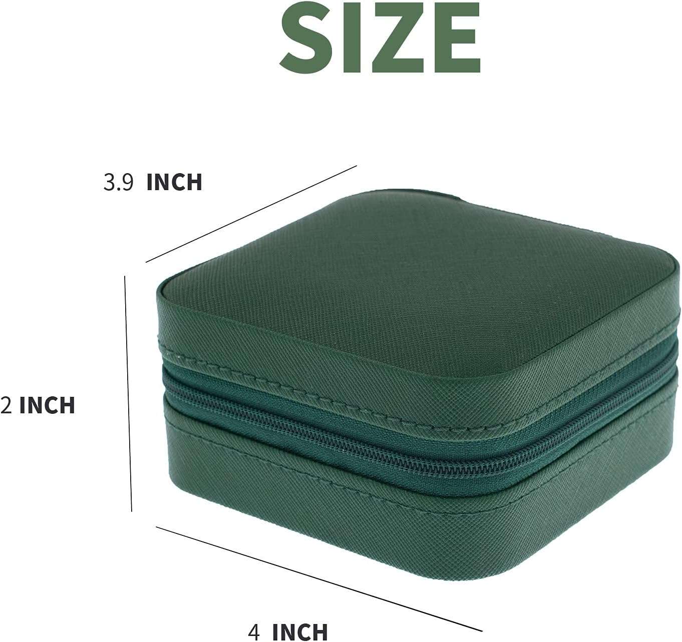 KElofoN Travel Jewelry Case and Organizer with Mirror - Gift for Women and Girls - 2