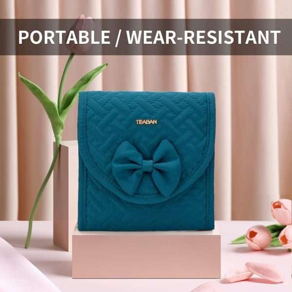 Travel Jewelry Organizer Case Small- Jewelry Roll - Necklaces Travel Jewelry Bag - 2