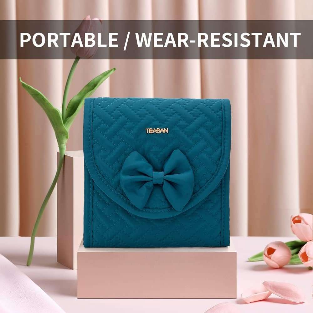Travel Jewelry Organizer Case Small- Jewelry Roll - Necklaces Travel Jewelry Bag - 2