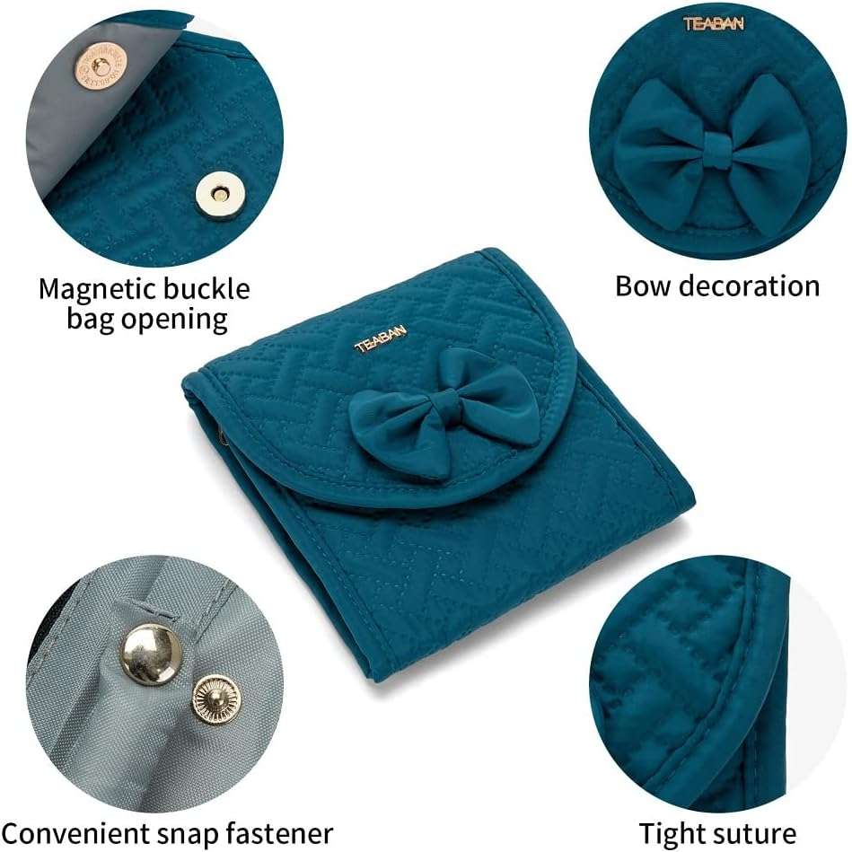 Travel Jewelry Organizer Case Small- Jewelry Roll - Necklaces Travel Jewelry Bag - 4