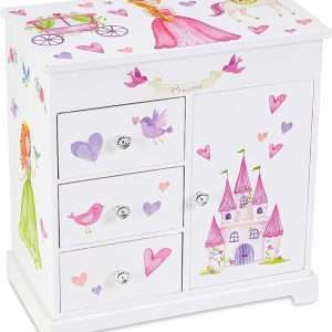 Jewelkeeper Jewelry Box for Girls with 3 Drawers, Princess Jewelry Boxes, Dance of the Sugar Plum Fairy and Spinning Princess Doll, Girls Gifts - 1