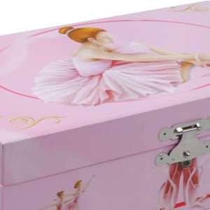 Sweet Musical Jewelry Box with Pullout Drawer and dancing Ballerina Girl Figurines Music Box Jewel Storage Case for girls - 8