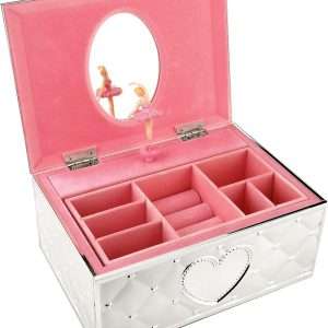 Lenox 6205231 Childhood Memories Musical Ballerina Jewelry Box, Metallic - 1
