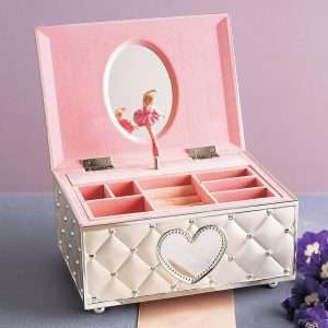 Lenox 6205231 Childhood Memories Musical Ballerina Jewelry Box, Metallic - 3