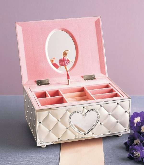 Lenox 6205231 Childhood Memories Musical Ballerina Jewelry Box, Metallic - 3