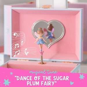 Musical Fairy Jewelry Box for Girls - Kids Music Box with Spinning Fairy and Mirror, Princess Gifts for Little Girls, Jewelry Boxes, Childrens Birthday Gift - 2
