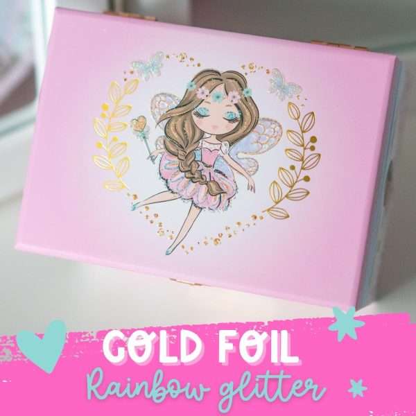 Musical Fairy Jewelry Box for Girls - Kids Music Box with Spinning Fairy and Mirror, Princess Gifts for Little Girls, Jewelry Boxes, Childrens Birthday Gift - 6