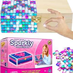 PURPLE LADYBUG DIY Sparkly Girls Jewelry Box for Girls 8-12 Yrs Old - Fun 10 9 8 7 6 Year Old Girl Birthday Gift Idea & Crafts for Girls 8-12 - Girl Toys 8-10, Arts and Crafts - 1