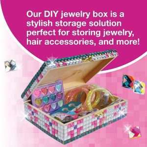 PURPLE LADYBUG DIY Sparkly Girls Jewelry Box for Girls 8-12 Yrs Old - Fun 10 9 8 7 6 Year Old Girl Birthday Gift Idea & Crafts for Girls 8-12 - Girl Toys 8-10, Arts and Crafts - 2