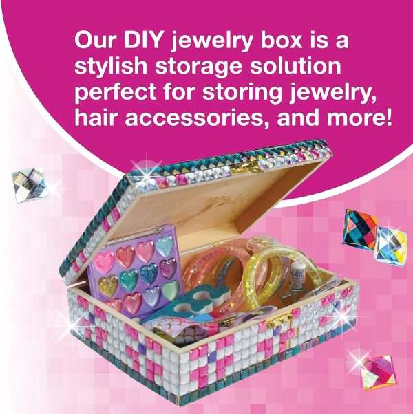 PURPLE LADYBUG DIY Sparkly Girls Jewelry Box for Girls 8-12 Yrs Old - Fun 10 9 8 7 6 Year Old Girl Birthday Gift Idea & Crafts for Girls 8-12 - Girl Toys 8-10, Arts and Crafts - 2