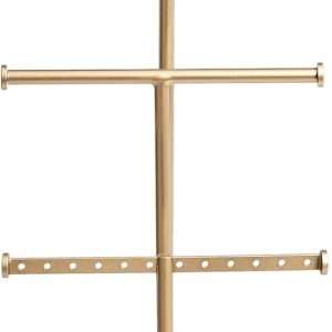 Amazon Basics Four-Tier Jewelry Tree Stand - White-Brass - 2