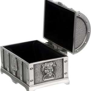 Hipiwe Vintage Metal Jewelry Box Treasure Trinket Chest,Smal Ring Earrings Necklace Keepsake Gift Holder Case for Girls Ladies Women (Small) - 7