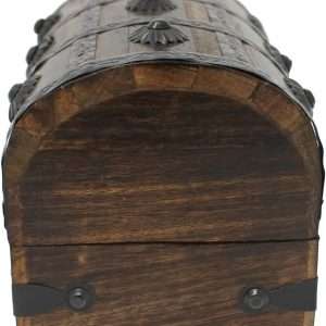 Nautical Cove Treasure Chest Keepsake and Decorative Wood Box - Storage Box Medium (6.5 x 4.5 x 4.5) - 3