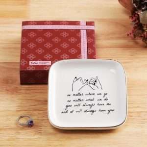 PUDDING CABIN Friend Gifts for Women —No Matter Where We Go, No Matter What We Do, You Will Always Have Me, and I Will Always Have You! -Gifts for Friends Going Away Friendship Ceramic Ring Dish - 3