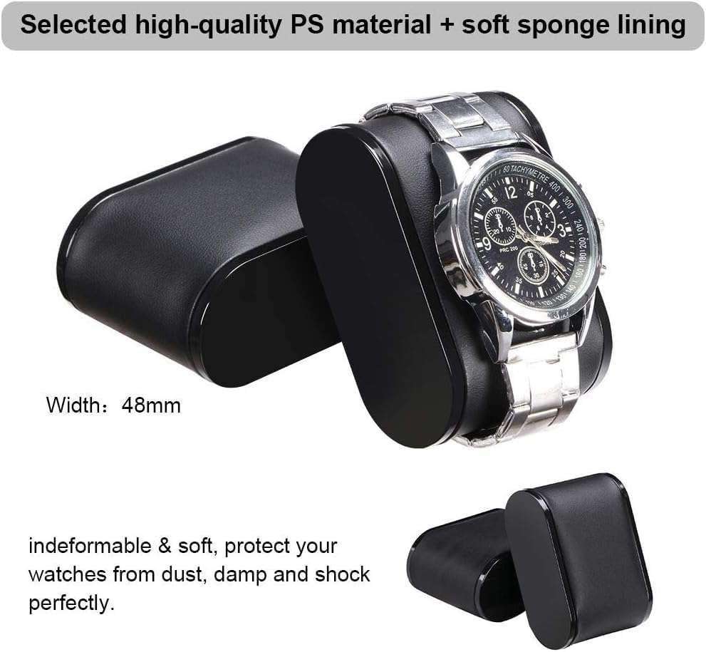 BEWISHOME 12 Watch Box with Valet Drawer, Luxury Watch Case,Watch Organizer for Mens Accessories with Real Glass Top,Metal Hinge, Brown SSH02Y - 4