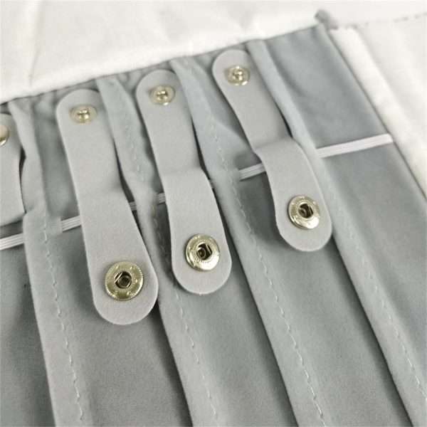 Portable Jewelry Roll Untangled Secure Necklace Travel Storage Bag Displays Holder 16 Chain (Black and Gray) - 9