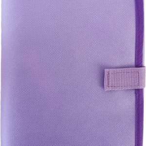 Travel Foldable Jewelry Rolls Bag Hanging Jewelry Organizer with 9 Zippered Clear Pockets Storage Pouch with Rotatable Hanger (PURPLE) - 8