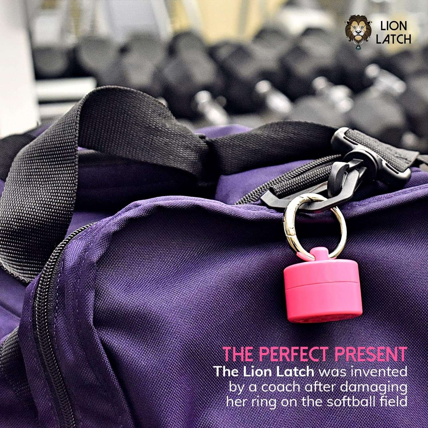 Lion Latch Travel Jewelry Box Case, Ring Holder on Shark Tank - Ring Holder for Women Girls with Keychain, Small Jewelry Organizer Boxes, Portable Ring Keeper Key Chain, Jewelry Storage Case - 8