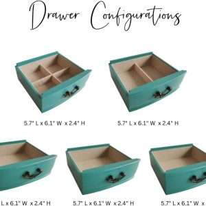 Hives & Honey Daphne Oval Glass Turquoise Jewelry Chest Jewelry Organizer Box Case Mirrored Storage - 7