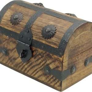 Keepsake and Decorative Wood Box - Medium Storage Treasure Chest - Elegant Wooden Box for Home Decor - 4