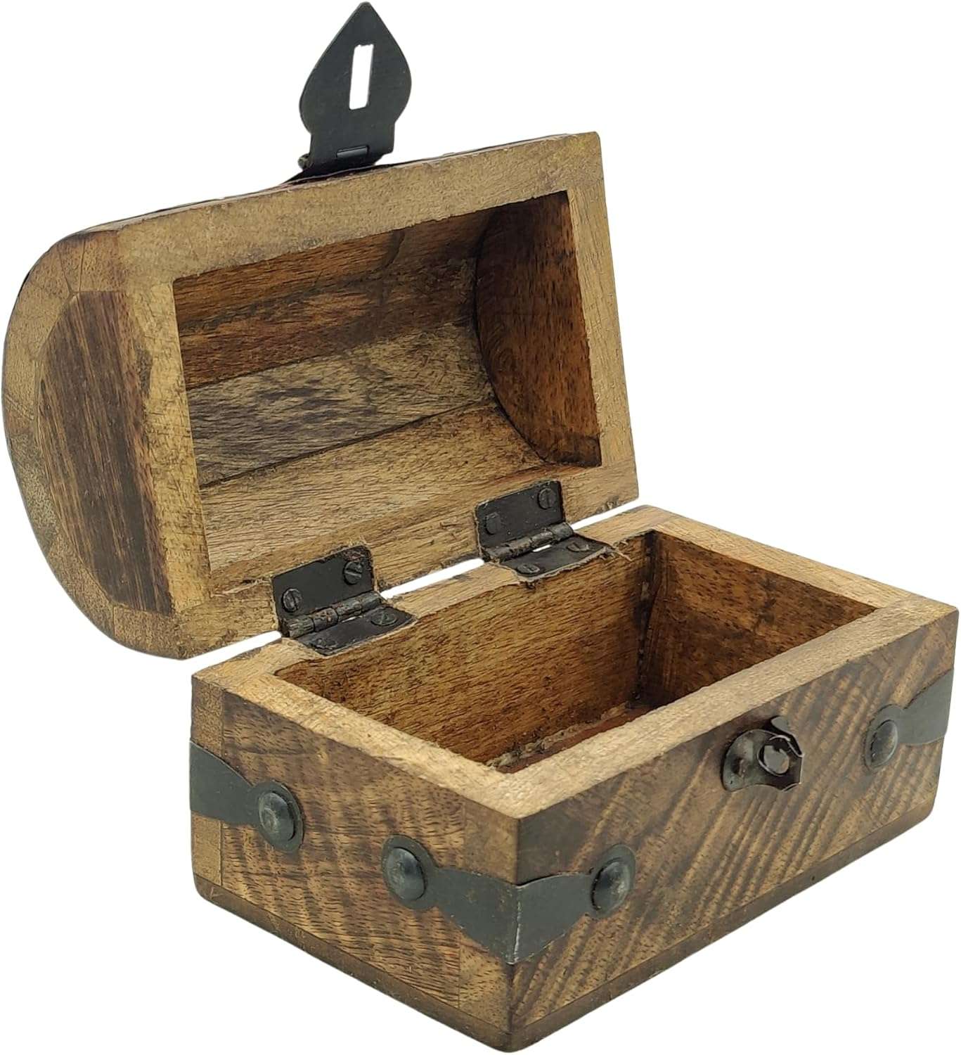 Keepsake and Decorative Wood Box - Medium Storage Treasure Chest - Elegant Wooden Box for Home Decor - 5