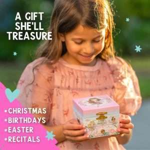 Musical Fairy Jewelry Box for Girls - Kids Music Box with Spinning Fairy and Mirror, Princess Gifts for Little Girls, Jewelry Boxes, Childrens Birthday Gift - 5