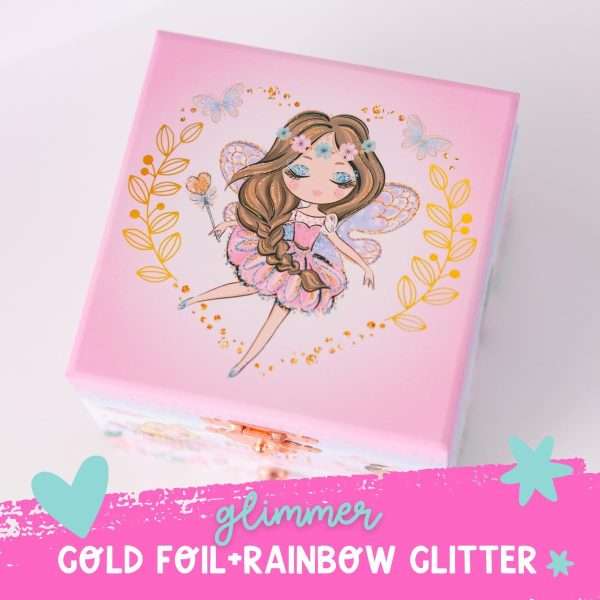 Musical Fairy Jewelry Box for Girls - Kids Music Box with Spinning Fairy and Mirror, Princess Gifts for Little Girls, Jewelry Boxes, Childrens Birthday Gift - 6