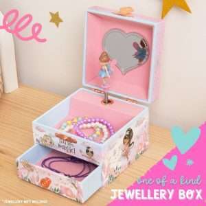 Musical Fairy Jewelry Box for Girls - Kids Music Box with Spinning Fairy and Mirror, Princess Gifts for Little Girls, Jewelry Boxes, Childrens Birthday Gift - 7