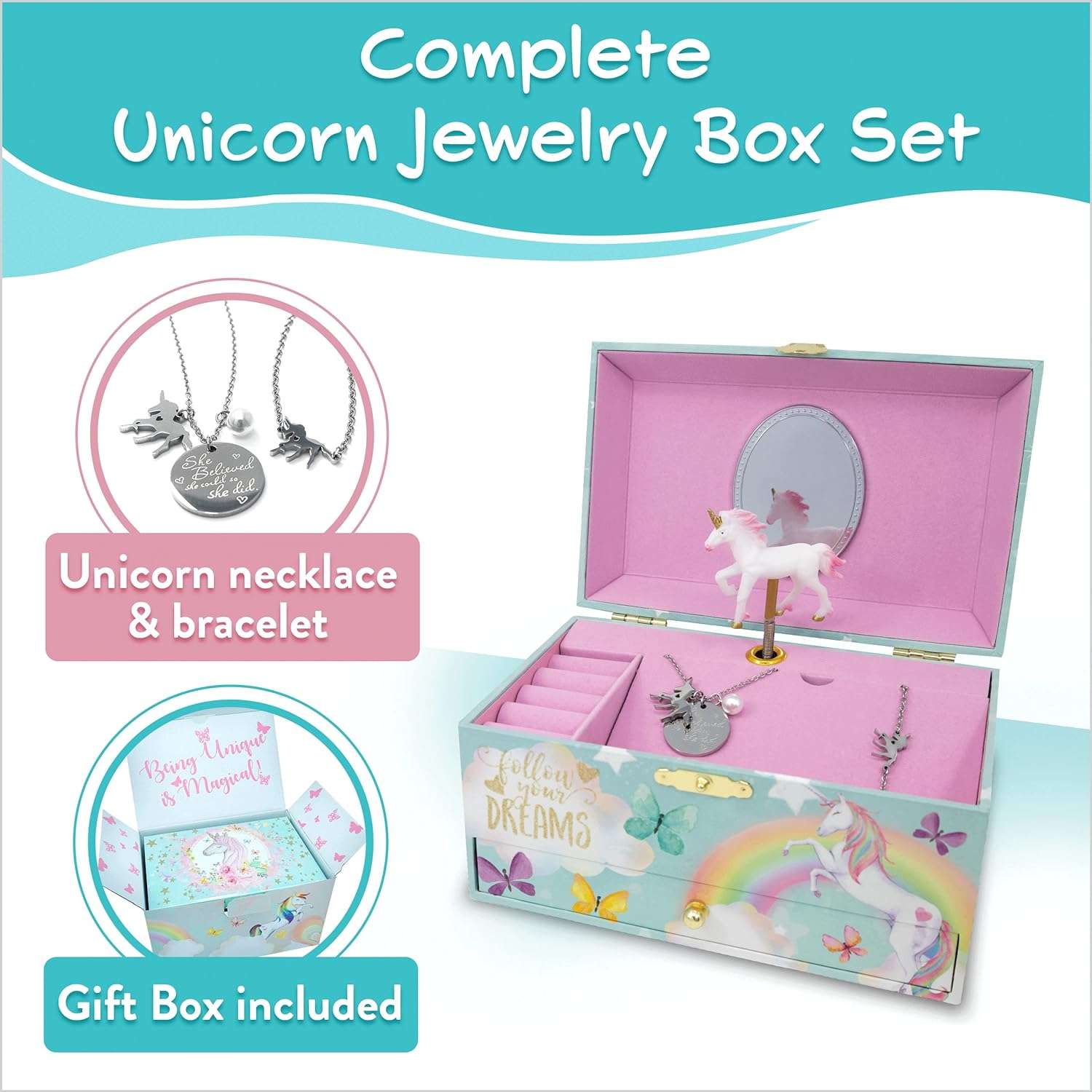 The Memory Building Company Musical Jewelry Box - Birthday Gifts and Toys for Kids - 2