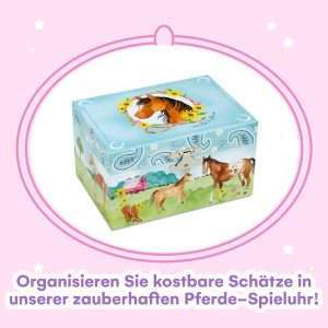 Jewelkeeper Girls Jewelry Box for Girls - Barn Design Musical Jewelry Box with Spinning Horse Doll - Pony Stuff for Girls, Horse Gift for Kids, Equestrian Keepsake - 2