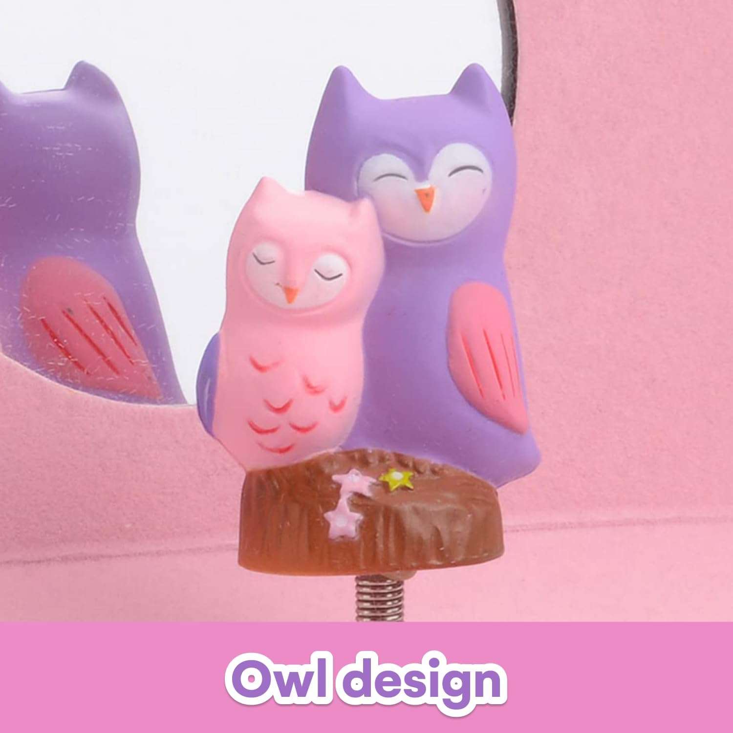 Jewelkeeper Girl's Musical Jewelry Storage Box with Spinning Owls, Woodland Design, Twinkle Twinkle Little Star Tune - 6