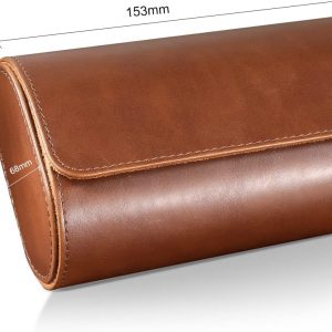 ROSELLE Watch Roll Travel Case for Men and Women- 2 Watch Storage and Organizer-Secure Storage with Innovative Removable Pillows & Solid Dividers for Home, Travel and Display - 2