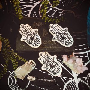 Jewelry Trinket Ring Dish Ceramic Hamsa Evil Eye Hand of Fatima Holder Key Ashtary Trinket Plate Bowl Small Boho Home Decorative Cute Decor Jewelry Tray Dish Gift Mom Brithday - 4