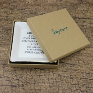 JoycuFF Inspirational Niece Gifts Ring Trinket Dish for Birthday Chrismas-Bestie Gift for Niece from Auntie - 6