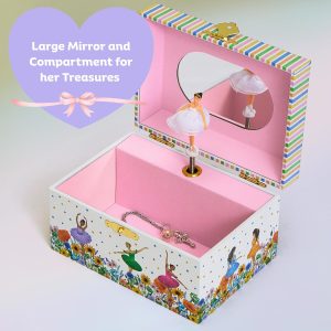 ABI + OLIE Jewelry Box for Girls, Little Girls Jewelry Box, Music Box for Dance Recital Gifts for 4+ Year Old Girl - 6