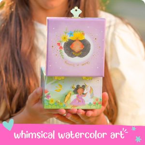 Giggle & Honey Musical Ballerina Kids Jewelry Box - Girls Jewelry Box with Mirror, Ballerina Toys for Girls Age 4-6 - 6