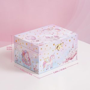 ProCase Unicorn Jewelry Box for Girls, Kids Musical Jewelry Boxes with Spinning Unicorn Doll, Birthday Christmas Gifts for Little Girls Children Toddler Ages 3 4 5 6 7 8 -Unicorn - 3