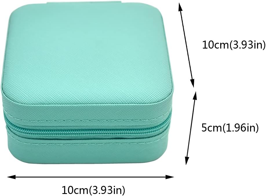 Mini Jewelry Travel Case, Small Portable Jewellry Organizer Box Portable Display Storage Box for Rings Earrings Necklaces, Gifts for Girl, Women, Wedding, Birthday,New Year,Christmas Gifts - 4