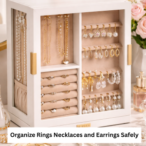 How to Organize Rings Necklaces and Earrings Safely